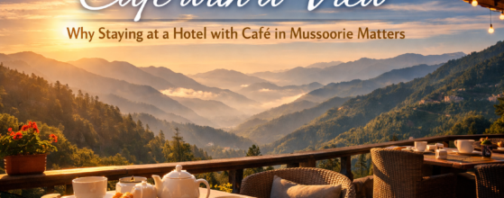 Café with a view in Mussoorie