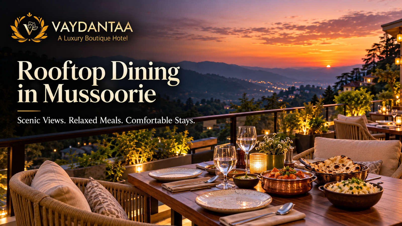 Hotel with Rooftop Restaurant in Mussoorie: Enjoy Scenic Dining and a Comfortable Stay