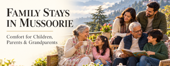 Warm family stays in Mussoorie